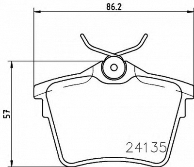 HELLA PAGID 8db355011501 -  Комплект тормозных колодок, дисковый тормоз